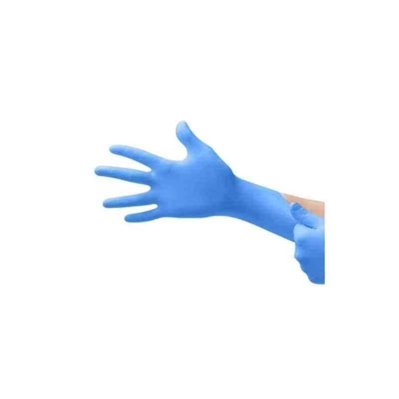 Forgesy Nitrile Non-Powdered Medical Blue Hand Gloves for Hospital & Clinic (Pack of 100)