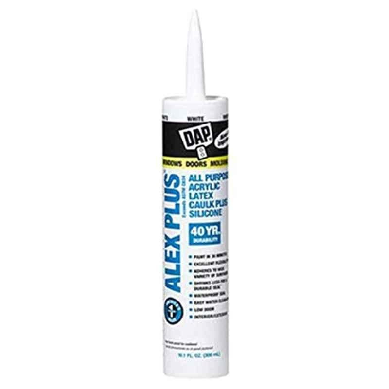 DAP Alex Plus 10.1oz White Latex Caulk, 18152