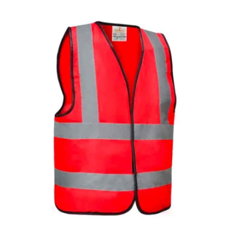 Empiral E108083701 Red Polyester High Visibility Fabric Type Safety Vest, Size: 3Xl
