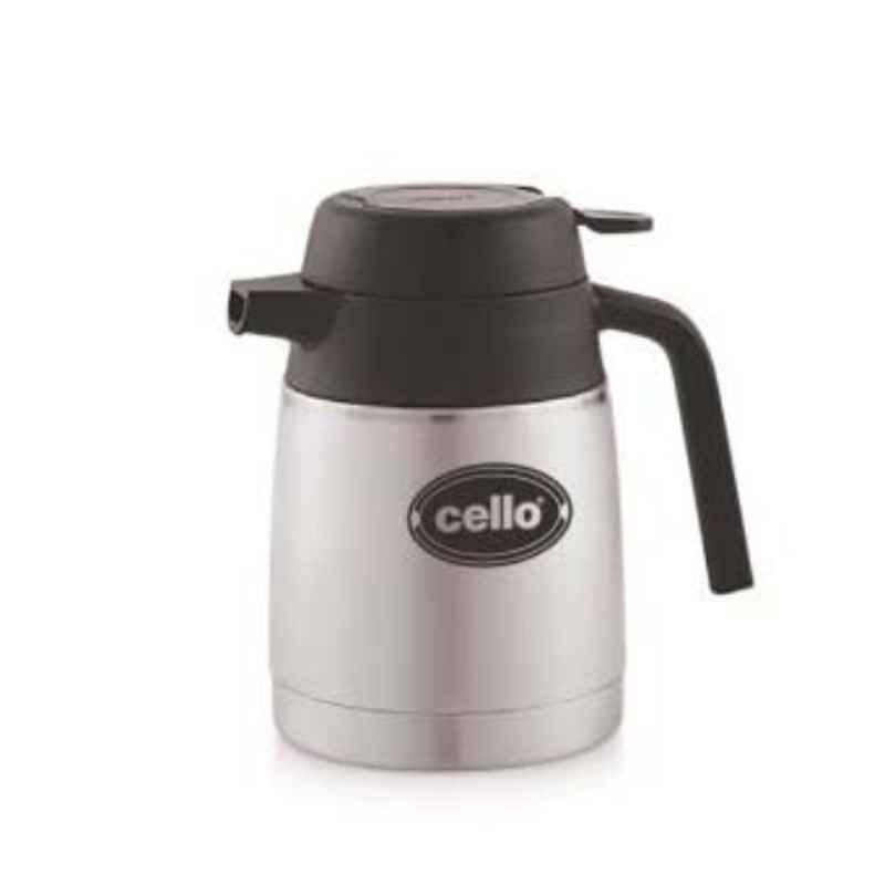 Cello Magnum 800ml Grey Stainless Steel Vacuum Serving Pot, 405CSP0055 (Pack of 3)