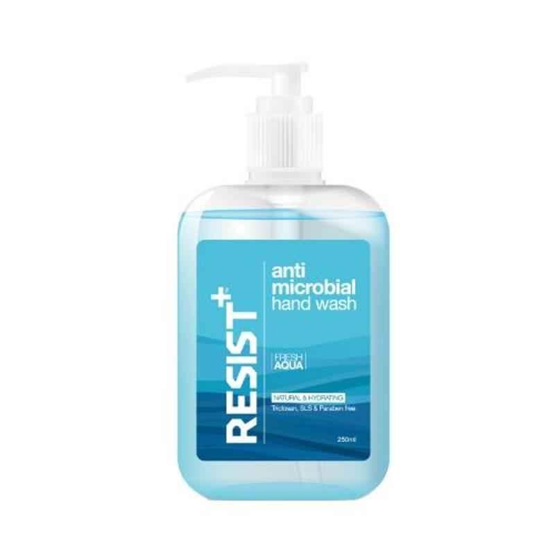 Resist Plus 250ml Fresh Aqua Anti-Microbial Liquid Hand Wash