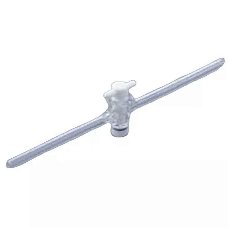 Lab Plus Two Way Cock with Plug Pyrex Glass Tube, LP-3605