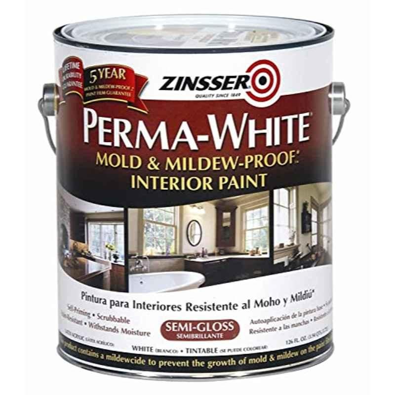 Rust-Oleum Zinsser 3.78L 02761 Semi Gloss Perma-White Mold & Mildew Proof Interior Paint