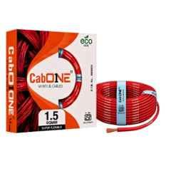 CabONE 1.5 Sqmm Red FR PVC Multi Strand Electrical Wire, CabONE013, Length: 90m