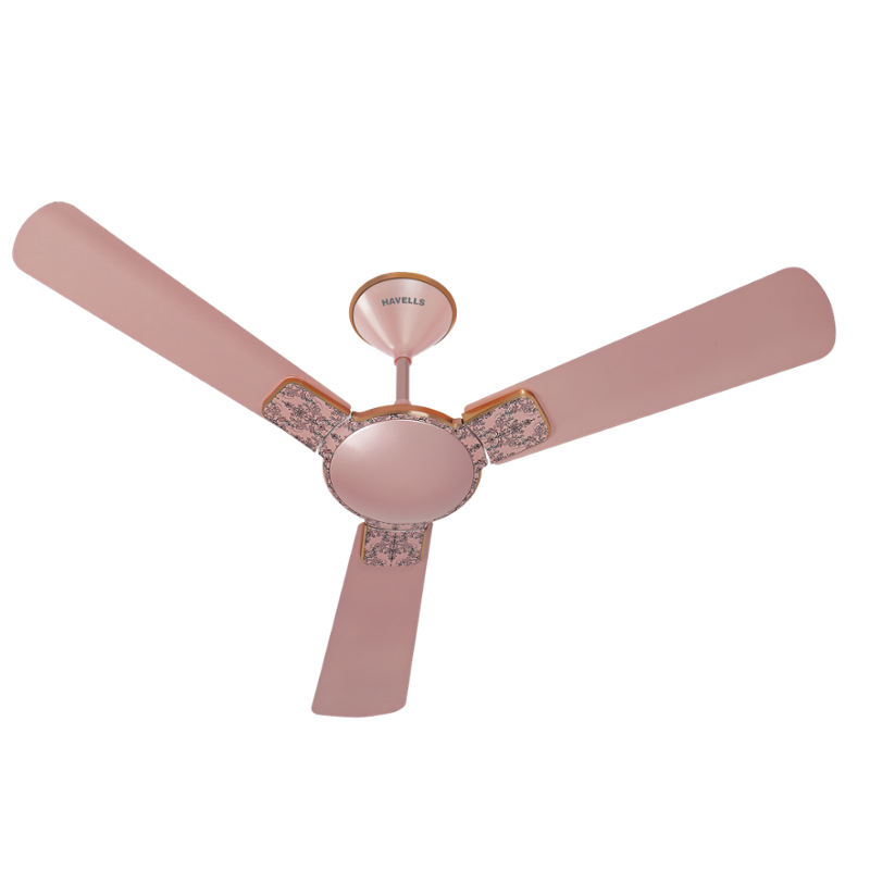 Havells Enticer Art Collector Edition 74W Rose Gold Decorative Ceiling Fan, FHCEASTROG48, Sweep: 1200 mm