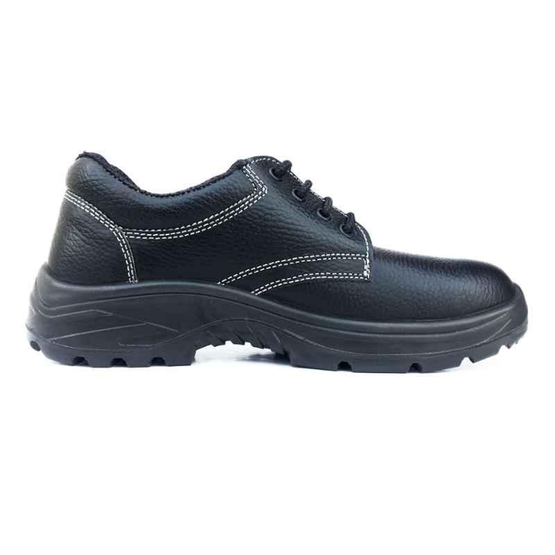 Ramer Arrow Steel Toe Black Work Safety Shoes, Size: 12