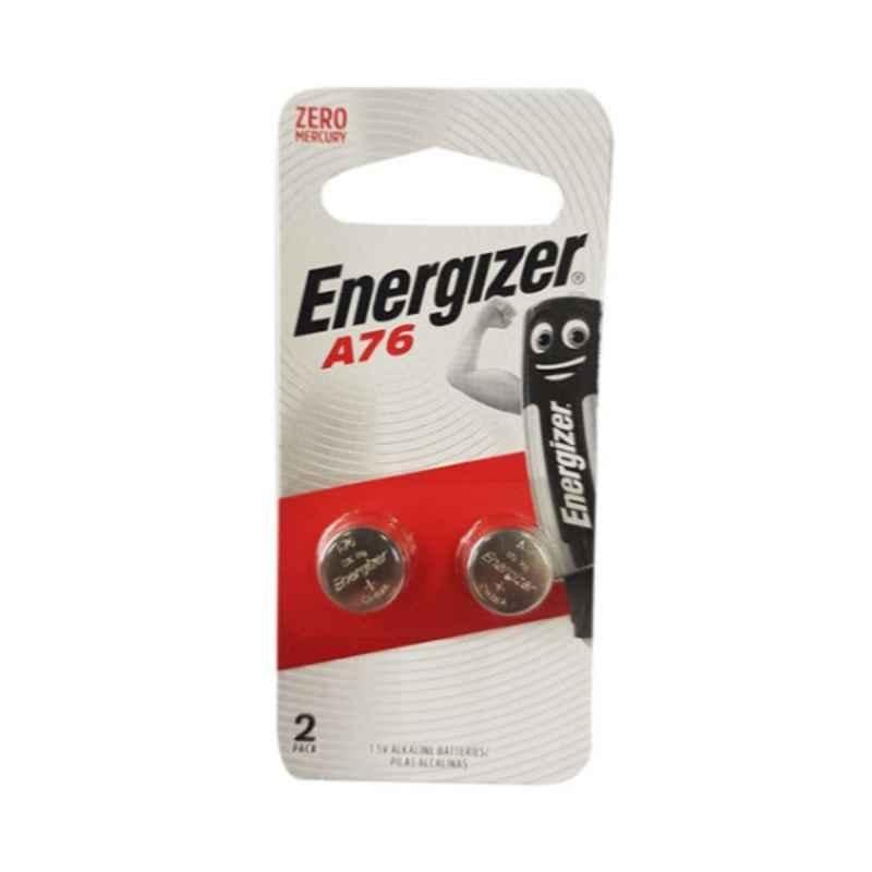 Energizer 116x5.4mm Silver Alkaline Battery, A76 (Pack of 2)