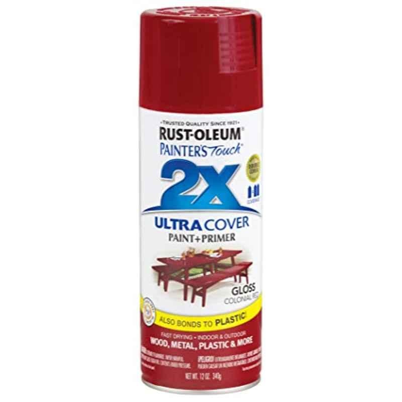 Rust-Oleum Painters Touch 12oz Colonial Red Gloss 2X Ultra Cover Spray Paint, 249116