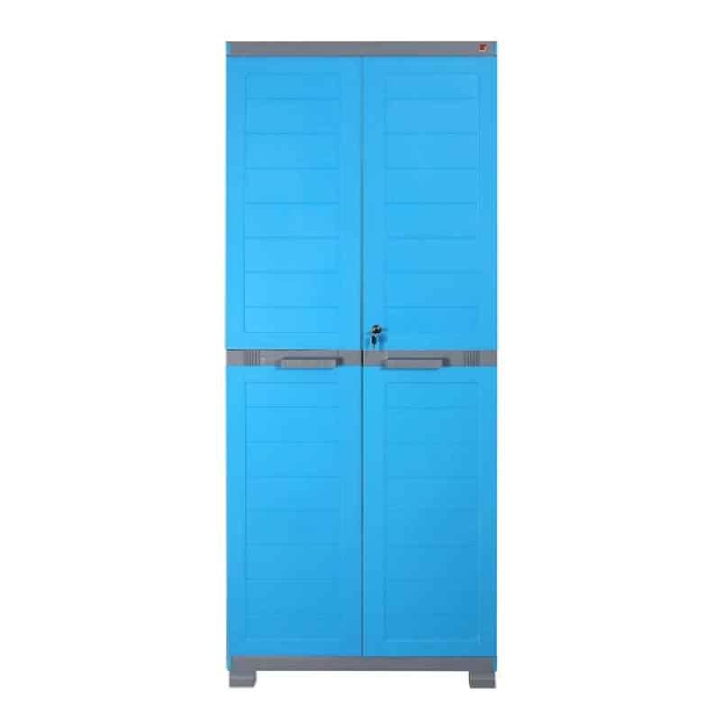 Cello 51x71x175cm Plastic Blue & Grey Canton Cupboard for Storage