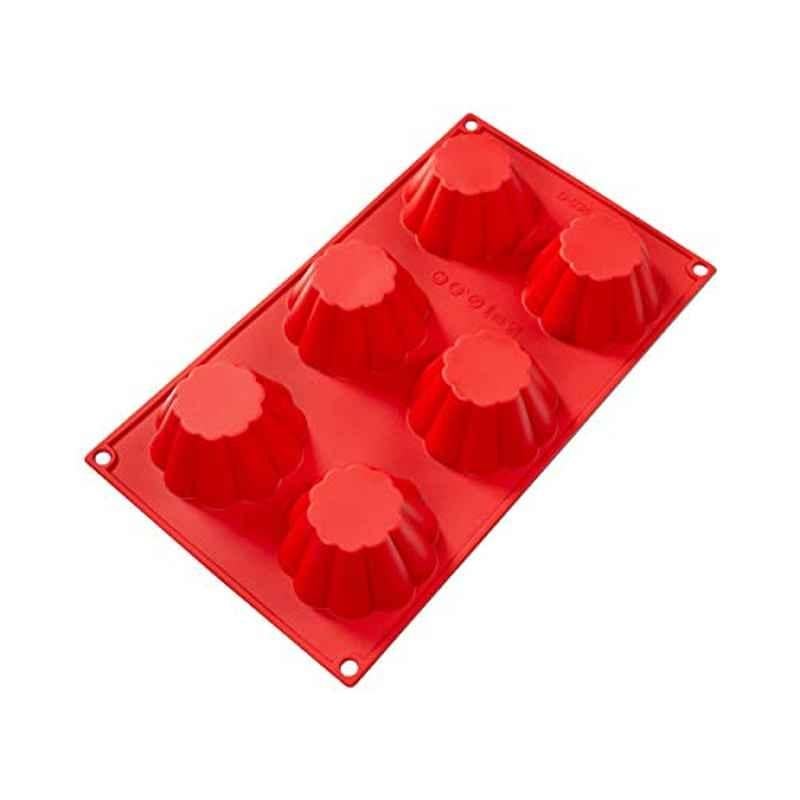 Fat Daddios 3.7oz 6 Cavities Plastic Bakeware Muffin, SMF-034