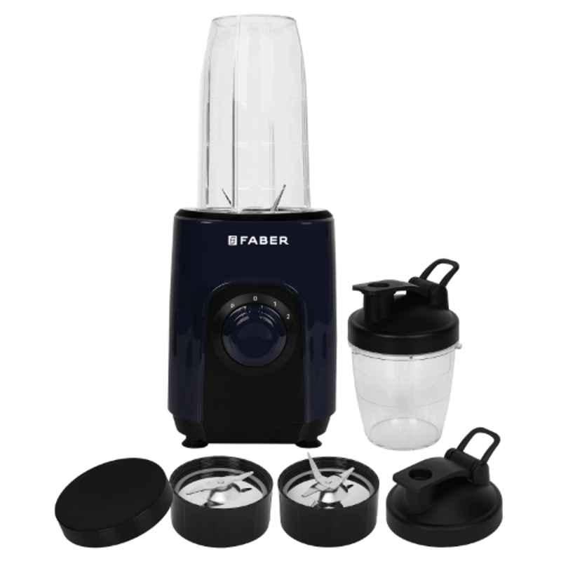 Faber Aria Pro 600W ABS Denim 2-in-1 Mixer Grinder Blender with 2 Years Warranty, 131.0756.273