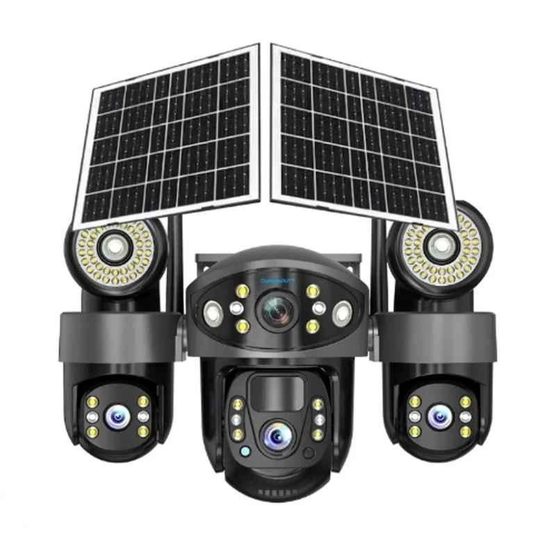 Cybernautt X18H 6MP+6MP+6MP 4G Dual Solar Security Sim Camera with Two-Way Audio, Night Vision & Motion Detection