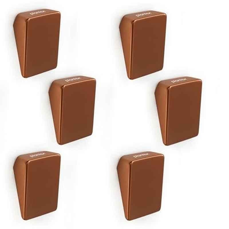 Plantex Knobs for Drawers/Square Drawer Knobs for Cabinets/Pull-Push Knobs for Kitchen/Bedroom Drawer (Pack of 6) SH-331, Rose Gold