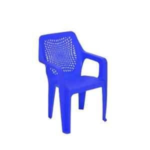 Nilkamal Trendy Plastic Blue Outdoor Chair, (Pack of 4)