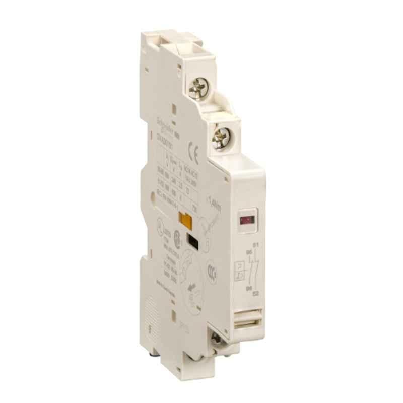Schneider 48-690 VAC 1NO+1NO Auxiliary Contact Block Circuit Breaker, GVAD1010