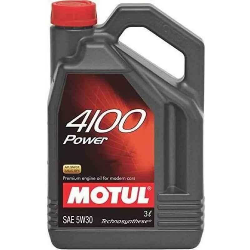 Buy Motul 4100 Power 5W30 3L Synthetic Blend Engine Oil Online At Best  Price On Moglix