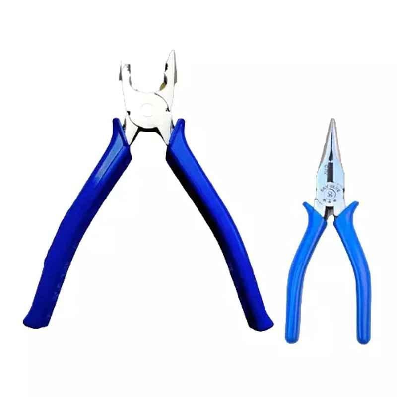 Sky Blue 2 Pcs 7.8 inch Lineman Plier Combo, SBE_PLIER_COMBOS_COMBO_137