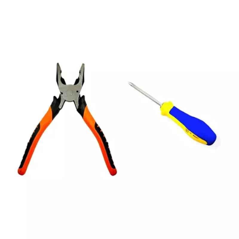Sky Blue 2 Pcs 7.8 inch Lineman Plier Combo, SBE_PLIER_COMBOS_COMBO_538