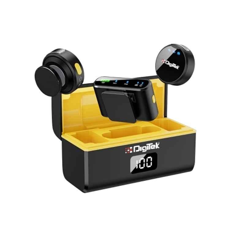 Digitek 35dB 2.4GHz 2-in-1 USB Wireless Microphone with Noise Cancellation & Magnetic Clip, DWM-116