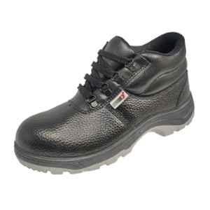 Udyogi UFORCE 2020 Steel Toe High Ankle Black Safety Shoes, Size: 6