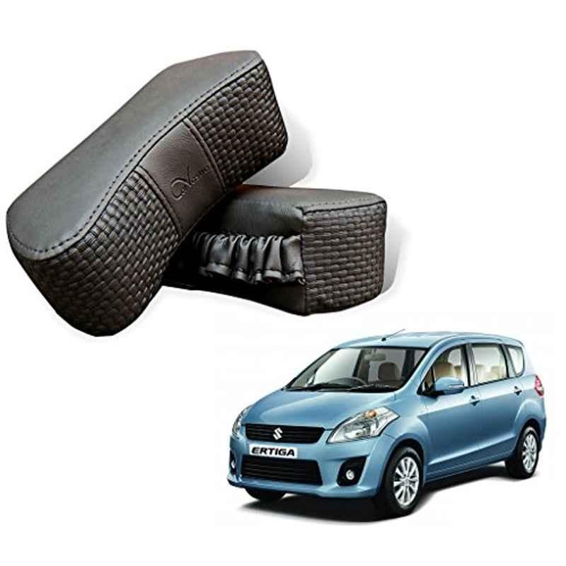 Kozdiko 2 Pcs Memory Foam Grey Car Vastra Neck Rest Cushion Set for Maruti Suzuki Ertiga, koz_5392