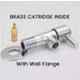 ZAP Terrim Brass Chrome Finish Angle Cock Valve with Wall Flange (Pack of 16)