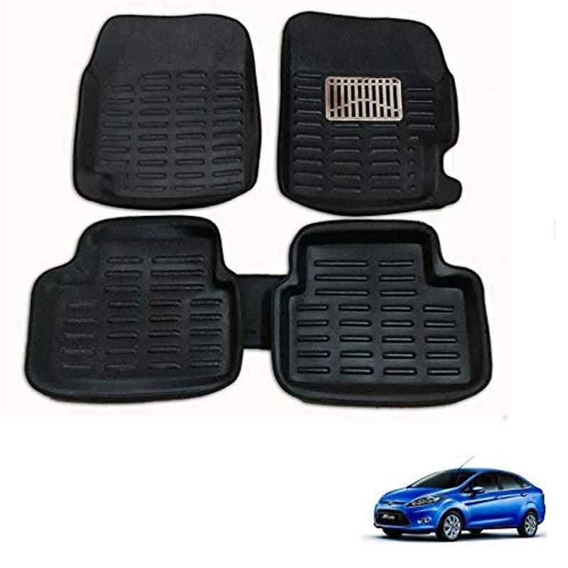 Kozdiko 3D Black Car Foot Mat Set for Ford Fiesta, koz_88260