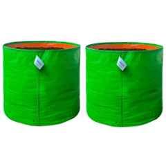 Singhal 12x12 inch 260 GSM HDPE UV Protected Plants Grow Bag for Terrace & Vegetable Gardening, GB-12x12-P02 (Pack of 2)