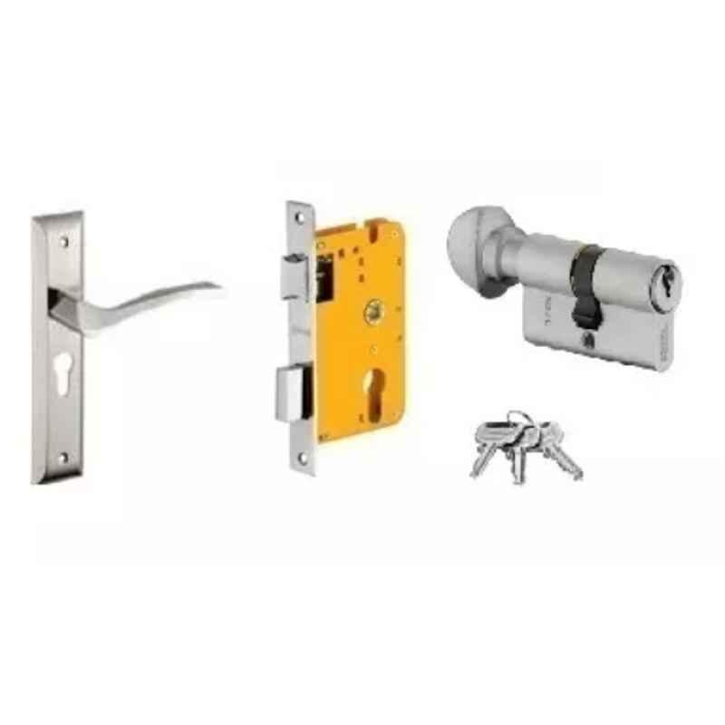 Dorset HL Series Fina 60mm Stainless Steel Patina Finish Door Handle Lock Set with Knob & Key