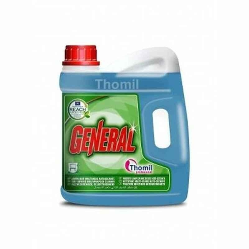 Thomil General Self-drying Multipurpose Cleaner, Floral Aroma Scented, 4 L, Blue