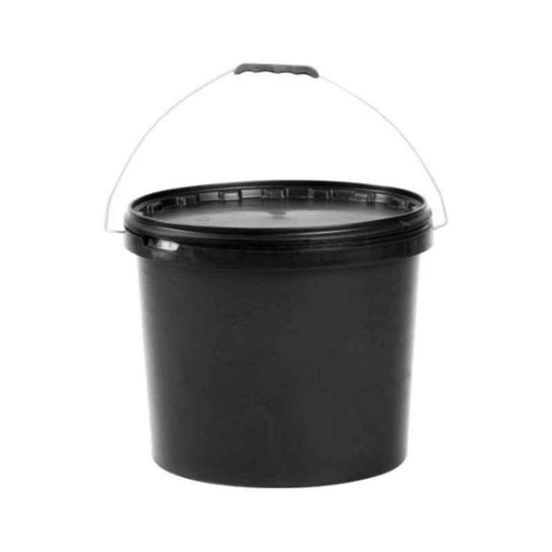 Beorol 18000ml Plastic Black Multipurpose Bucket With Lid, KSP18