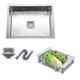 Crocodile 21x18x10 inch Single Bowl Stainless Steel Kitchen Sink, CR-15