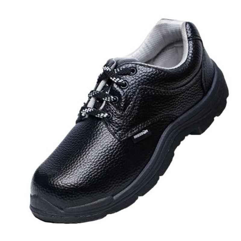 Liberty Freedom Vijyata-1A Steel Toe Synthetic Leather Work Safety Shoes, Size: 10