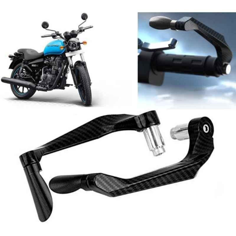 Auto Pearl 2 Pcs Aluminium Carbon Black Brake Clutch Lever Set for Royal Enfield Thunder Bird 500