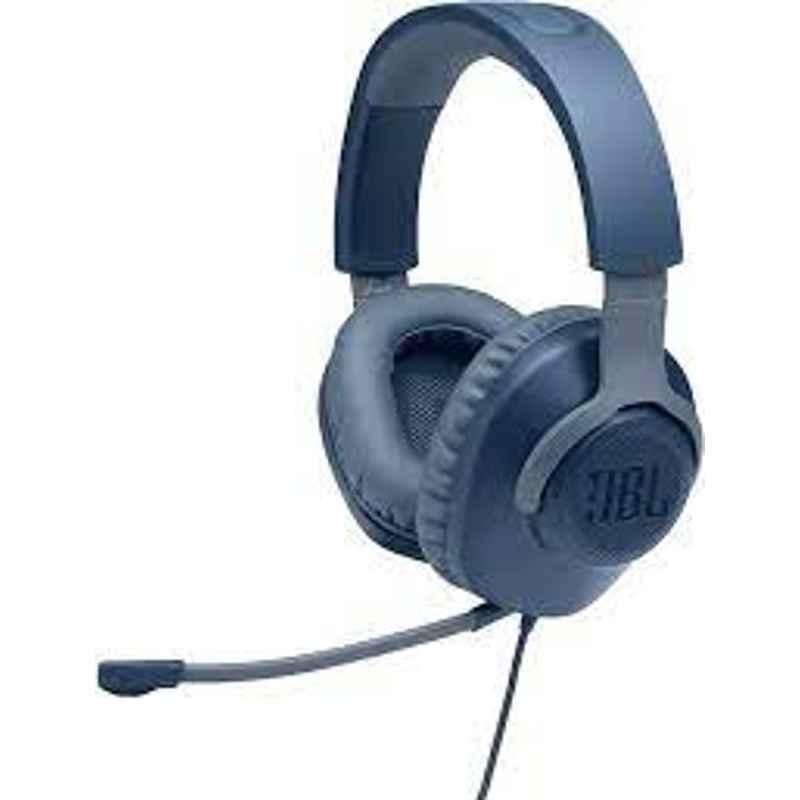 JBL Quantum 100 Blue Wired on Ears Gaming Headphone