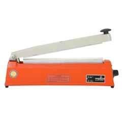 Universal Seal 12 inch Metal Orange Impulse Delta Type Hand Sealer Machine for Silver, LD, PP, HM & Laminated Pouches