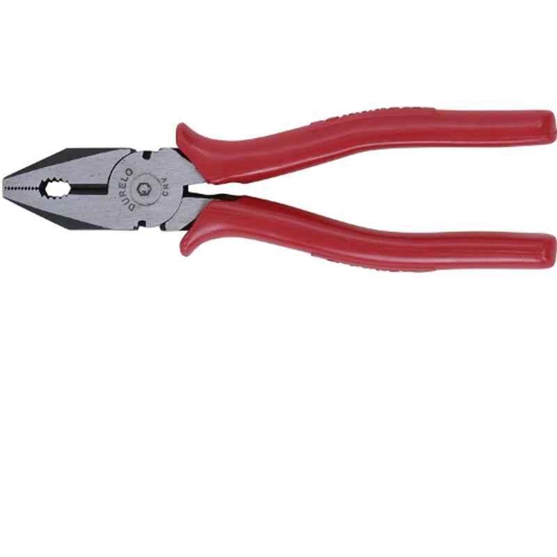 Durelo 8-200mm Red Combination Plier with Side Cutter, D-1621-8 (Red)