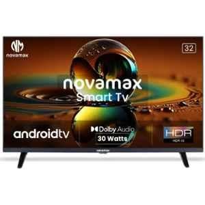 Novamax NV-2 32 inch 1920x1080p Black Full HD Frameless Smart LED TV with Bluetooth & Voice Command