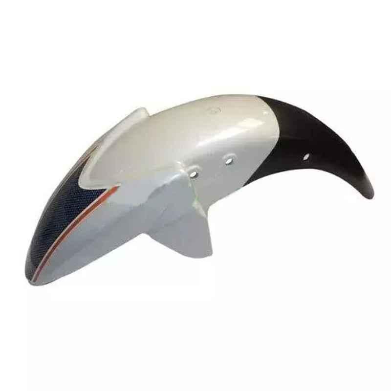 Yatos Front Mudguard White for Tvs Apache Rtr 180 W/O Abs T1, YAT-URN0F8