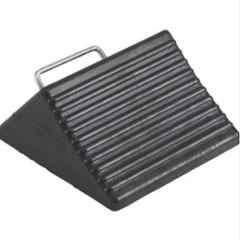Zephyr Rubber Black Wheel Chock with Handle, ZRWC03
