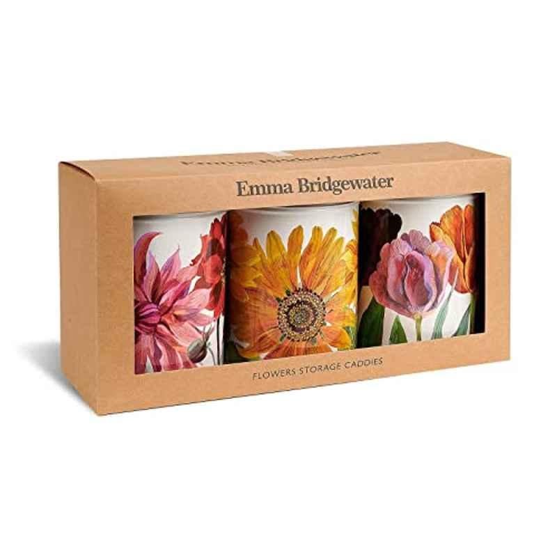 Emma Bridgewater 3Pcs 106x150mm Flowers Round Caddies Set