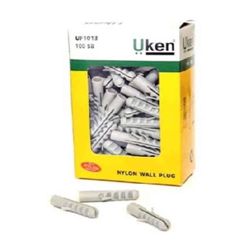 Uken 100 Pcs Nylon Wall Plug Box, UF1011