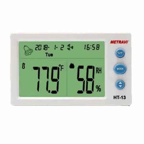 Jumbo Display Temperature and Humidity Meter with Clock