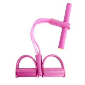 DEZNA 100kg Pink Multifunction Leg Exerciser Pedal Resistance Band