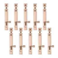 Atom 6 inch Aluminium Rose Gold Finish Heavy Duty Joint-Less Tower Bolt, TB002-RG-06 inch-110 (Pack of 10)