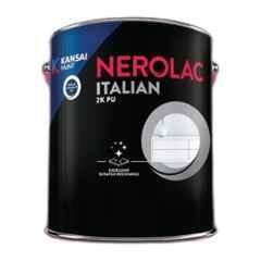 Nerolac Italian 2K PU 4 Litre Clear High-Gloss Wood Coating with Scratch, Stain & UV Resistant