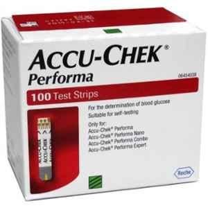 Accusure Performa 100 Strips With 100 Softclick Lancet 100 Glucometer Strips Box