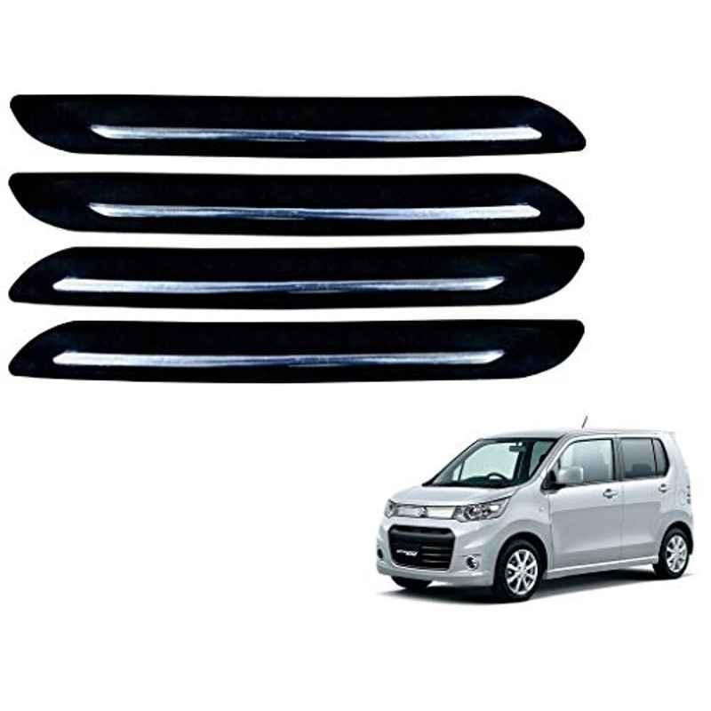 Kozdiko 4 Pcs Single Chrome Bumper Protector Set for Maruti Suzuki WagonR Stingray