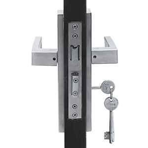 Saze Altroz 8 inch Stainless Steel KY Plate Mortise Door Lock Handle Set, SE-ALTROZ-KY