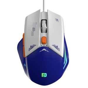 Portronics Vader Blue Wired Gaming Mouse with 6 Buttons, Thumb Support & RGB Light Effects, POR 2016